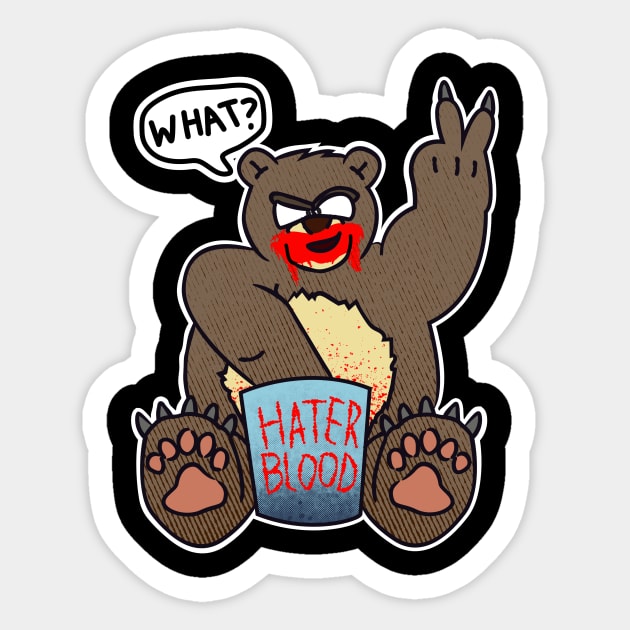 Hater Blood Remix Sticker by smashythebear